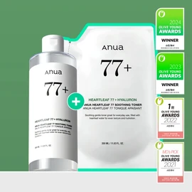 [Large Capacity Plan] Anua Eoseongcho 77 Soothing Toner 350ml Plan (+350ml Refill Pack) / 아누아 어성초 77 수딩 토너 350ml 기획 (+350ml 리필팩)
