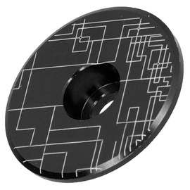 VGEBY Bike Stem Cap, Mountain Bike Headset Top Cover Road Bike Aluminum Alloy Front Fork Stem Top Cap for Most Bikes, Road Bike, MTB Bike(Black) Electric Bicycle Modification Accessories