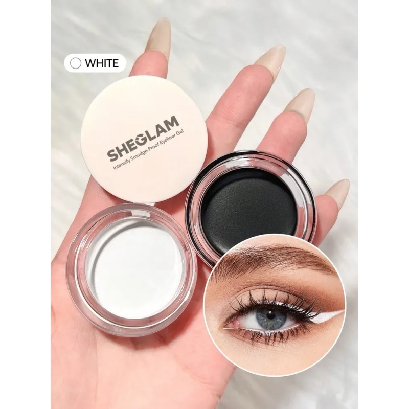 Sheglam Gel Delineador En Pomada Resistente A Manchas Blanco Mate