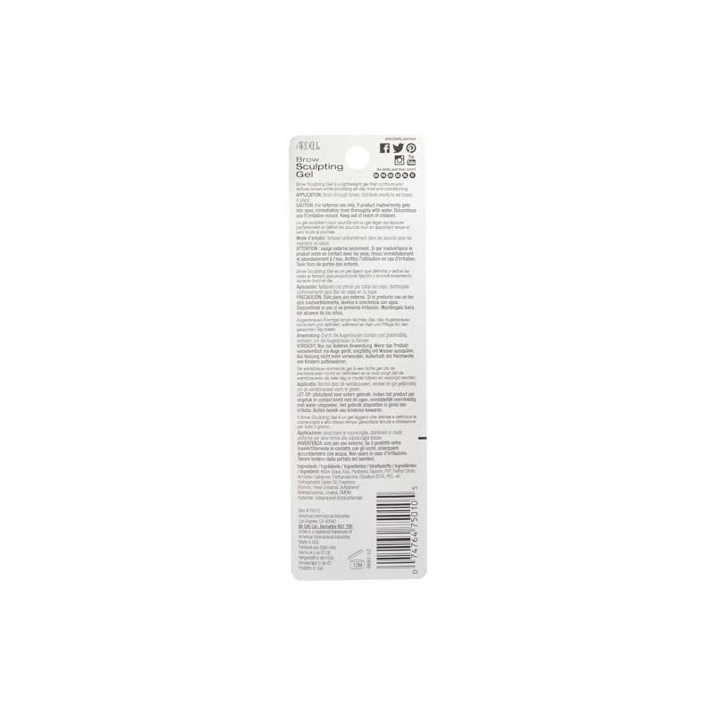 Ardell Brow Sculpting Gel, Clear, 0.25 Ounce