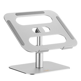 my wall Height-adjustable laptop and tablet stand, HT47L, laptop stand, elegant aluminium, 360° rotation, notebook stand, height adjustable, non-slip, tablet stand