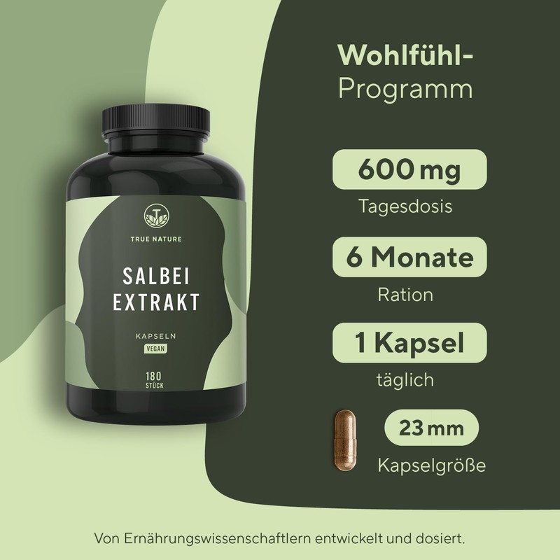 Sage - 180 Capsules - High Dose (10:1) - 6000