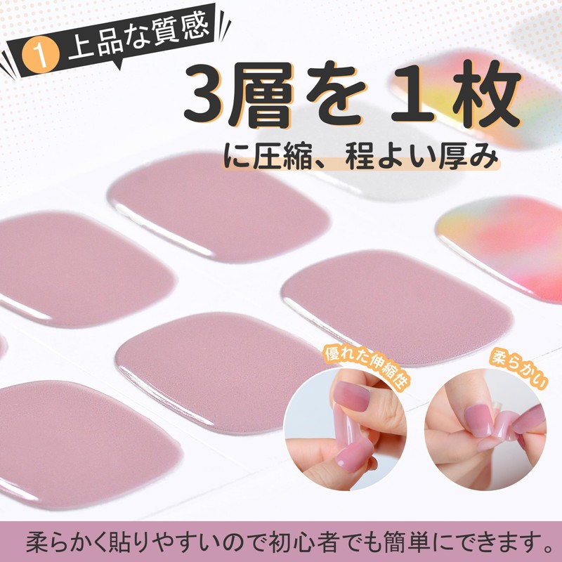 Topforce Gel Nail Seal, Curing Type (20 Pieces) Nail Seal,