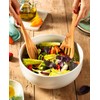 Demy Craft Olive Tree 30cm Handmade Salad Serving Set, Wooden