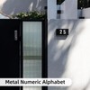 6 Inch Aluminum House Numbers - Waterproof, Rust-Resistant Modern Address