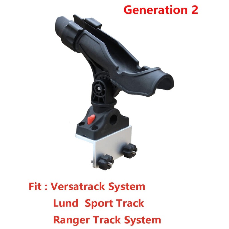 Brocraft Power Lock Rod Holder 90 Degree Boat Track System/Versatrack