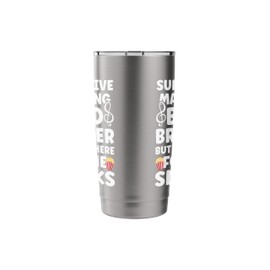 Supportive Marching Band Brother Funny Marching Band Bro Stainless Steel Insulated Tumbler