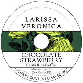 Chocolate Strawberry Costa Rica Coffee (Single Serve K-Cup Pods) (Gourmet, Naturally Flavored, Whole Coffee Beans) (12 pods, ZIN: 572095)