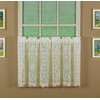 Today's Curtain Hopewell Premium Lace Tier 24", Cream, 58W x