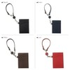 Orobianco Pass Case with Reel Brown OROBIANCO ORHO-010 ID Case
