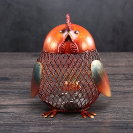 Cute Chick Metal Piggy Bank Colorfast and Unbreakable Wire Net Design with Stable Base Kids Piggy Bank for Boys and Girls Customized Coin Bank for Bedroom or Bedside Table