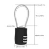 MEIRIYFA Combination Lock 3 Digit Cord Password Padlock Outdoor Waterproof