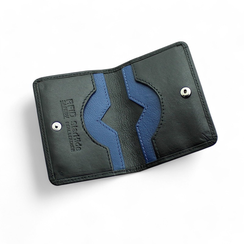 STARHIDE Ultra Slim Leather Cardholder for Men Women, RFID Blocking