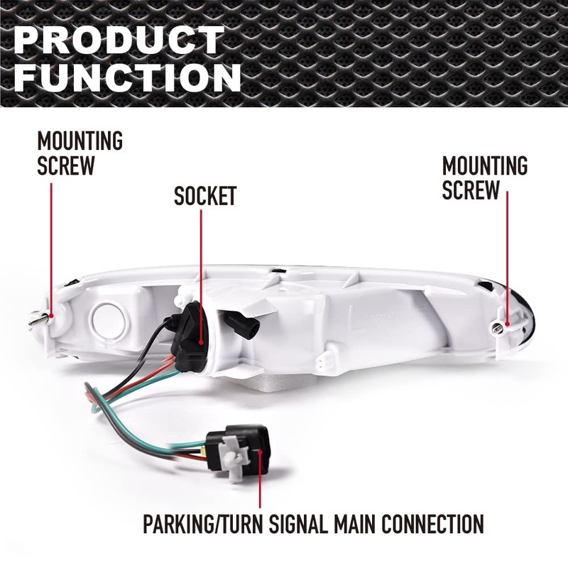 PIT66 Smoked Turn Signal Lights, Compatible with Mazda MX-5 Miata