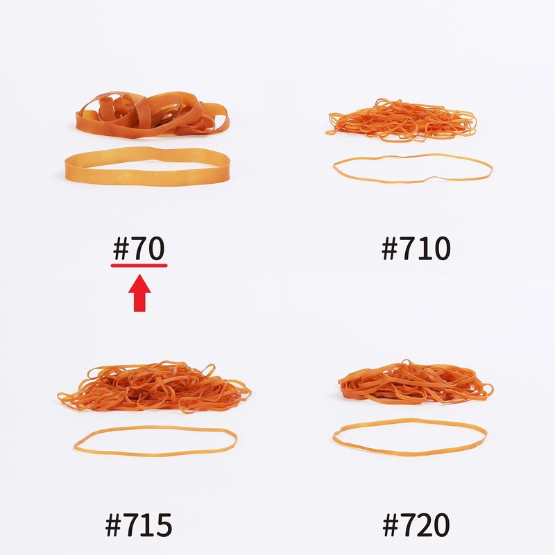 Rubber Band #70 < 17.6 oz (500 g) Transparent Bag