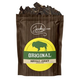 Jerky.com Exotic Original Buffalo Jerky - Wild Game Meat Snacks, Exotic Snacks, High-Protein, All-Natural, No Added Preservatives - Healthy Snacks for Adults - 1.75 oz. (Pack of 1)