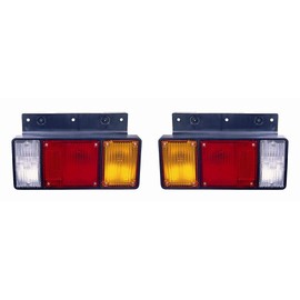 KarParts360 For Isuzu FSR Tail Light Assembly 1986-1996 Driver and Passenger Side Pair Replacement For IZ2800112, IZ2801112 | 8-97065-810-0, 8-97065-809-0