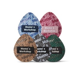 Momo's Workshop Mini Denim Makeup Puff, Small Makeup Sponge for Foundation & Concealer Cosmetics, Targeted Makeup, Travel Friendly & Reusable, 5P