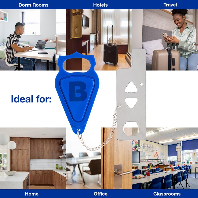 BRINKS – Portable Security Door Locks for Home, Dorm Room,