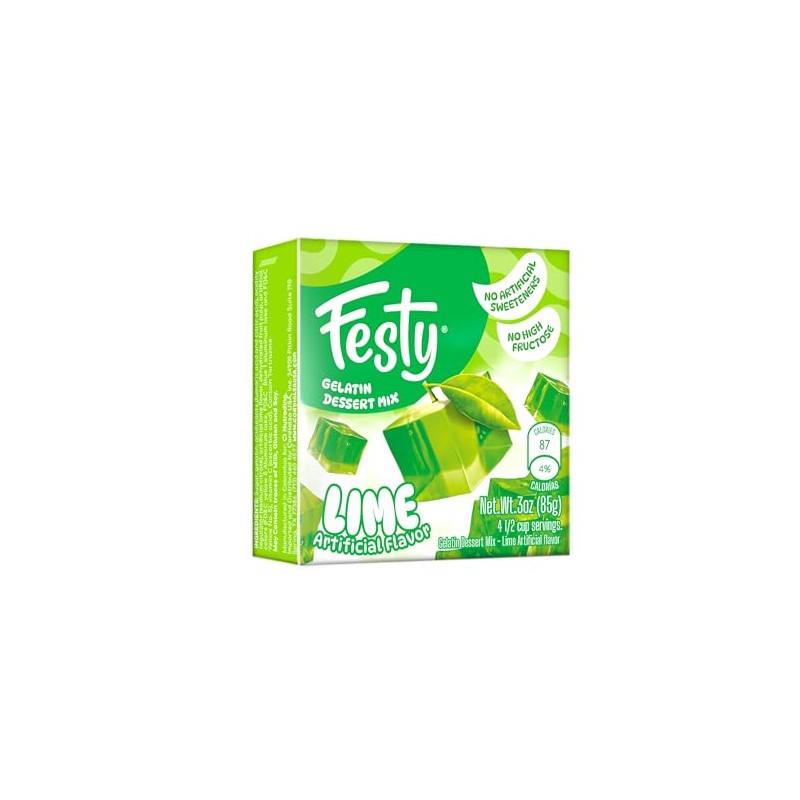 Festy Lemon Gelatin Dessert Mix, 3 oz
