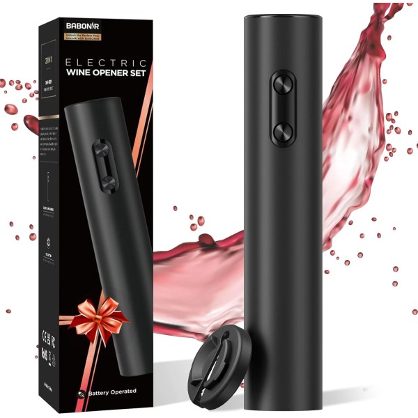 BABONIR Electric Wine Opener, Battery-Operat