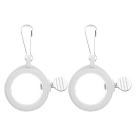 Veemoon 2pcs 1/2 Inch Plastic Flag Pole Swivel Rings - Durable Flag Pole Mounting Clips for Easy Rotation - Ideal Flag Pole Parts for Securely Displaying Flags Outdoors