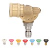 7PCS Pressure Washer Nozzle Tips with Coupler 1/4in Quick Interface
