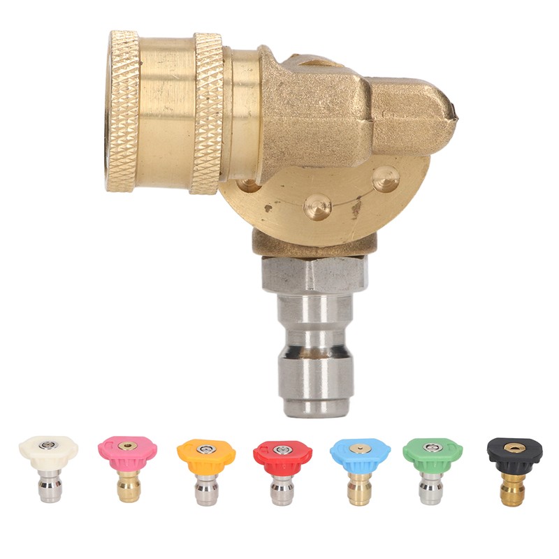 7PCS Pressure Washer Nozzle Tips with Coupler 1/4in Quick Interface