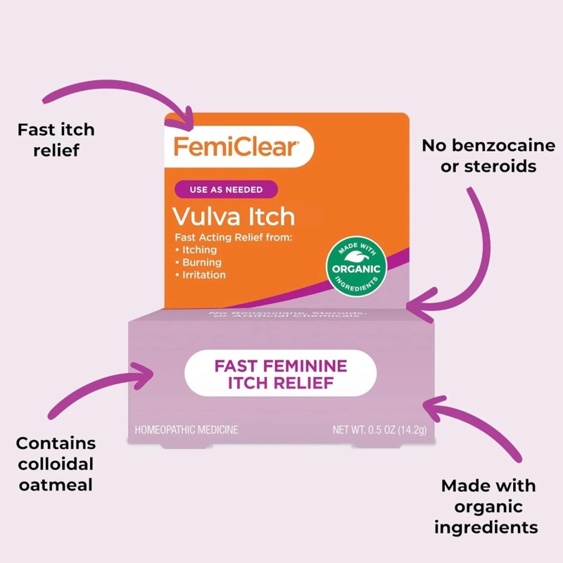 FemiClear Vaginal Itch Relief | Fast Feminine | Made with...