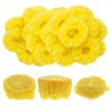 100 Pcs Lemon Wedge Stretch Wraps for Squeezing Halves and