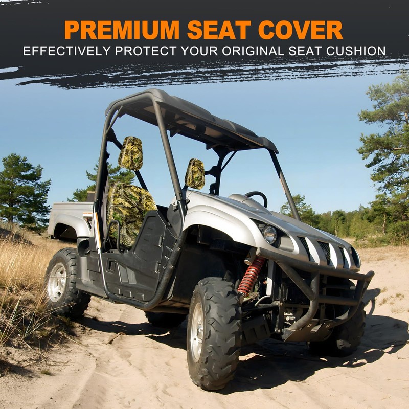 BORDAN UTV Waterproof Seat Cover for 2004-2021 Yamaha Rhino 700