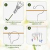 4Pcs Hanging Drying Rack for Herbs, Macrame Flower Drying Rack