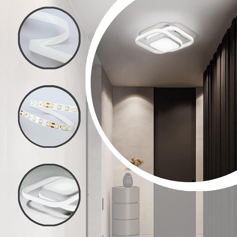 EIDEARAY 12.6Inch Motion Sensor LED Ceiling Light Indoor, 36W 6000K