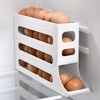 Jidyllic 4-Tier Auto Rolling Egg Dispenser,Automatic Scrolling Egg Rack Holder