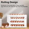 Ruayia Egg Storage for 30 Eggs, 4 Tier Egg Holder,