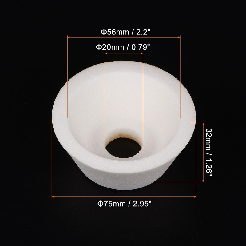 sourcing map Grinding Wheel 3 Inch 80 Grits Aluminum Oxide