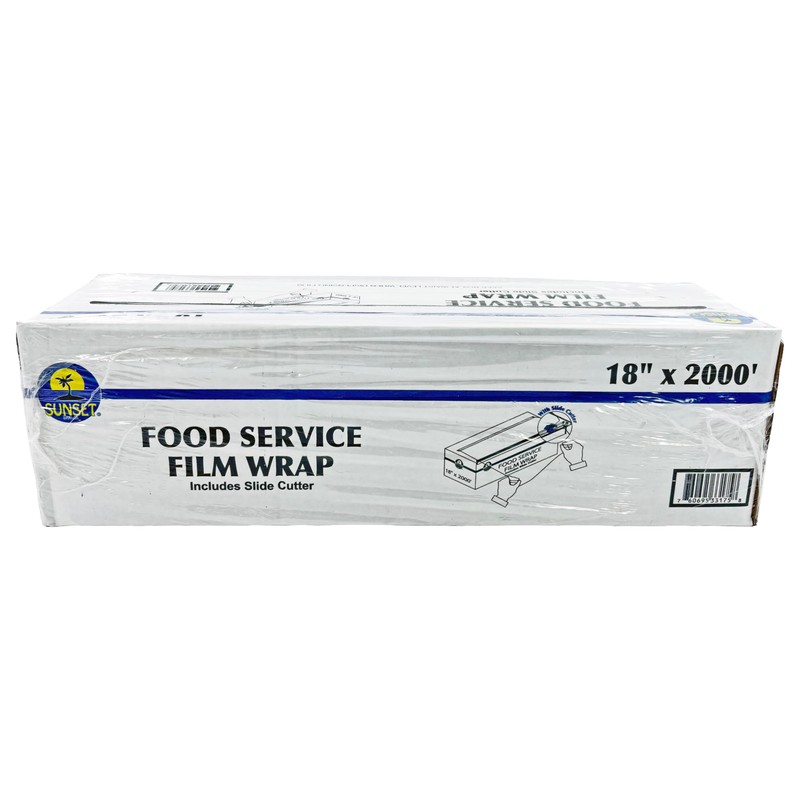 Sunset Food Service Plastic Film Wrap - 18" x 2000'