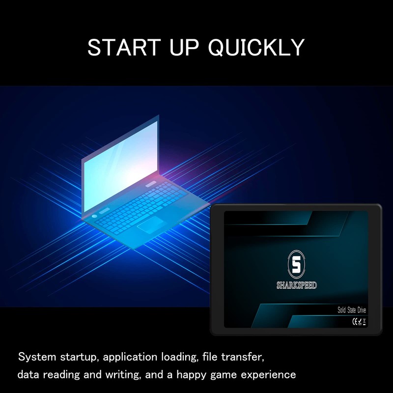 S SHARKSPEED SSD 128GB 2.5” 6Gb/s SATA 3 3D NAND