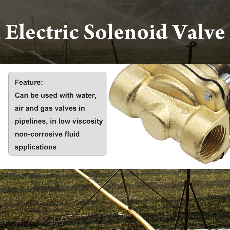 1/2" Electric Solenoid Valve 110V AC Closed for Water Air