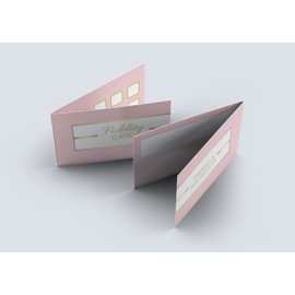 Loyalty Cards Folding 10 Boxes Design Multipurpose for Beautician Hairdresser Masseuse Shops Bar Barber Shops, Fidelity Card Multi-purpose TRUST YOUR CUSTOMERS (50pcs) (Rosa Gold)