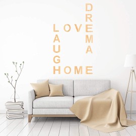 TUTINGKE 12 inch Letter Stencils Set, 26Pcs Plastic Reusable Scale Spraying Alphabet Stencils Learning Templates for Painting Painting Wood Wall Home Decor,DIY Craft Projects,Family Names (12 inch)