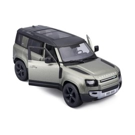 Bburago Land Rover Defender 1:24 Scale Model Car Moving Doors Green (18-21101GR)