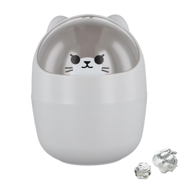 Cute Desk Bin, 16.5 x 12 cm, Mini Desk Bin