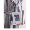 Transparent Beach Bag / Vacation Tote Bag / Water Play Bag / See-Through Double Bag cd15 Free Size / Transparent Beige Edge Small Size 20ea