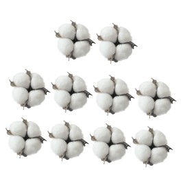 CIYODO Christmas Cotton Ball Props 10pcs Set Soft Cotton Balls Hanging Decorations for Tree