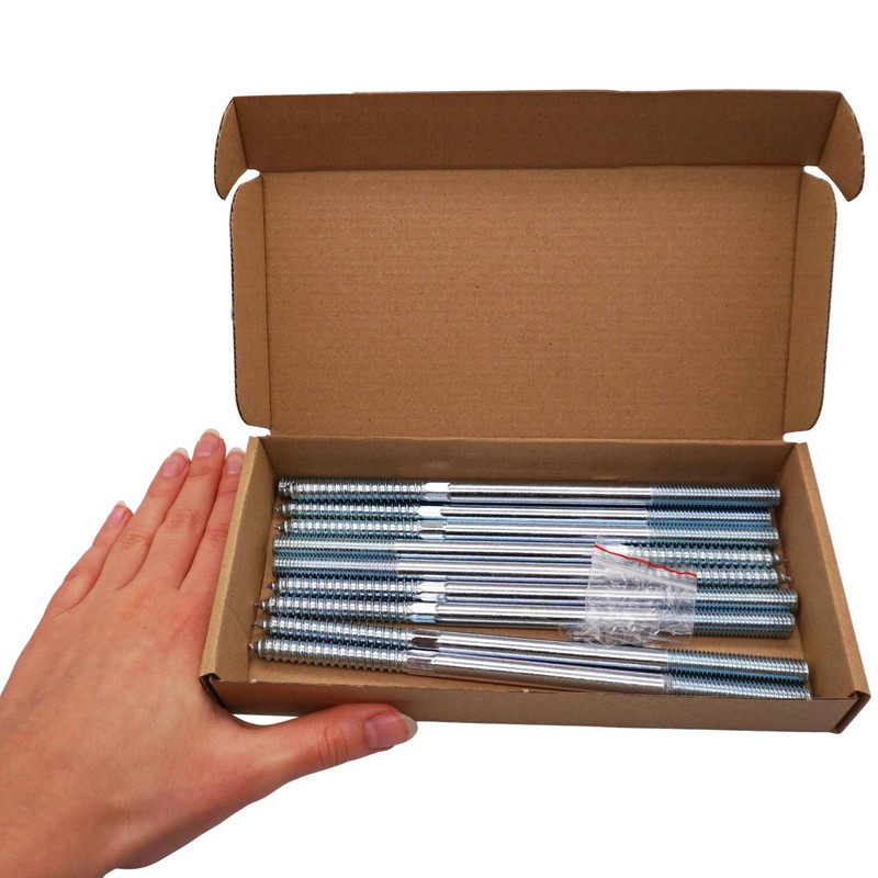 SKIR'CO Pack of 10 Hanger Bolts M10 x 200 mm,