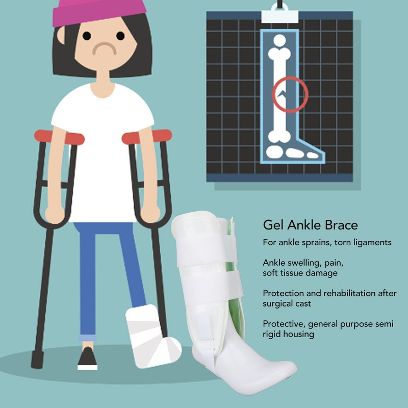 Gel Ankle Brace Good Fixation Open Design Universal Bracket Adjustment