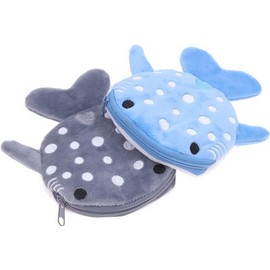 Cute Whale Shark Coin Purse, Shark Wallet Novelty Purse, Aesthetic Kawaii Accessories with Zip, Funny Small Plush Girls Purse, Women's Coin Purses and Pockets, Purses Women, 1, 1