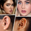 PEAKLINK Horseshoe Nose Ring Titanium Septum Jewelry 16G Horseshoe Lip