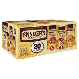 Snyder's of Hanover Pretzel Pieces Variety Pack (2.25 oz., 20 pk.)